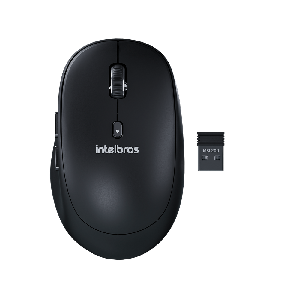 Mouse Intelbras MSI200 Sem Fio Preto