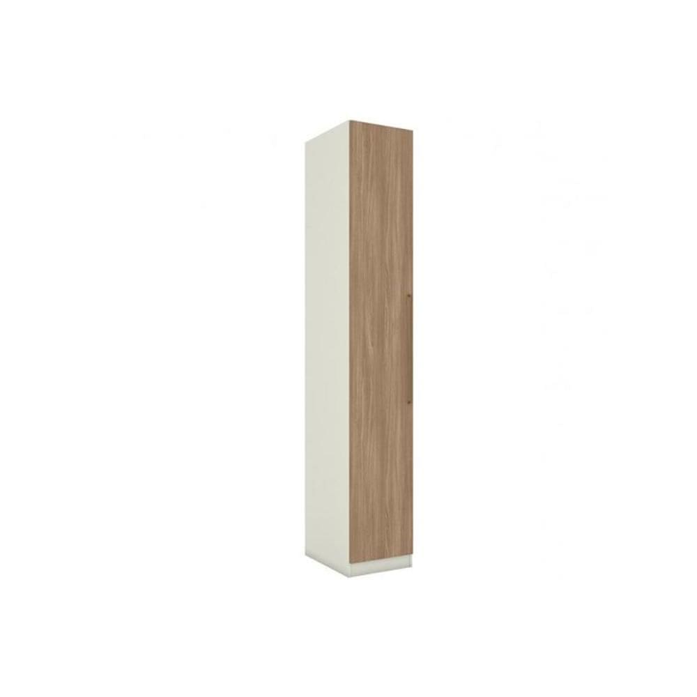 Módulo de Quarto Casal Guarda Roupa MC01 Seletto c/ 1 Porta Areia/Jequitibá - Henn
