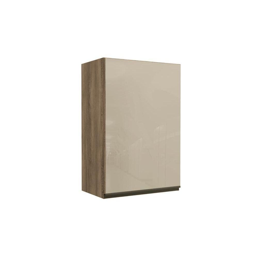 Módulo Cozinha Kappesberg Maxxi Armário G763 1 Porta c/ Vidro 60cm Nogal