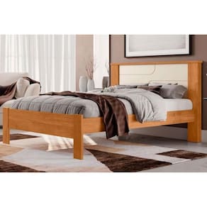Cama de Casal Pérola Cinamomo/Off White - Conquista
