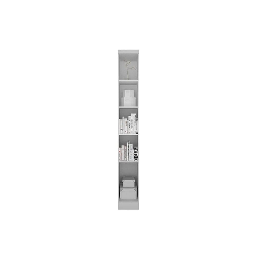 Modulado de Quarto Armário Cantoneira Rizon/Linea c/ 4 Prateleiras Branco - Novo Horizonte