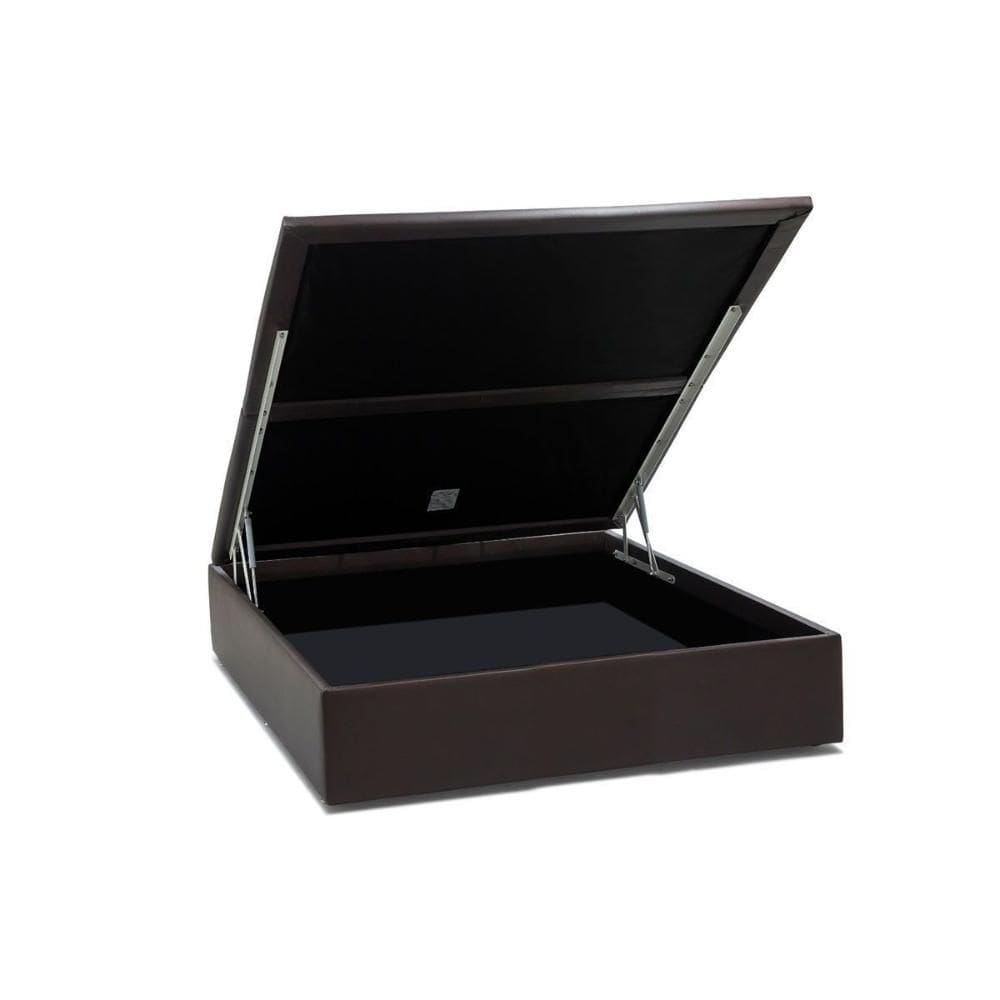 Cama Box Baú Casal Universal Courano Brown (138x188x39) - Ortobom