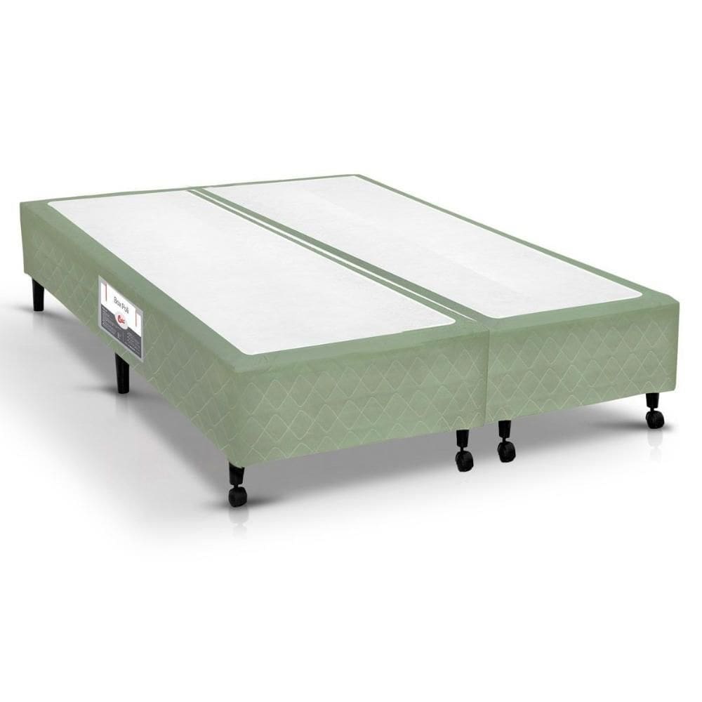 Cama Box Base Queen Poli Tecido Green (158x198x27) - Castor