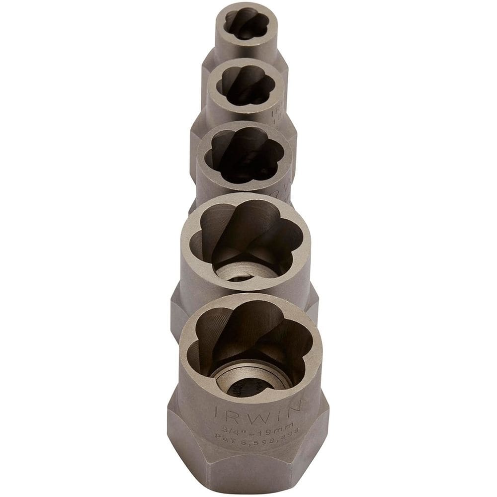 Conjunto Extrator De Parafusos e Porcas 5 Peças 394002 Irwin - Unica Unico