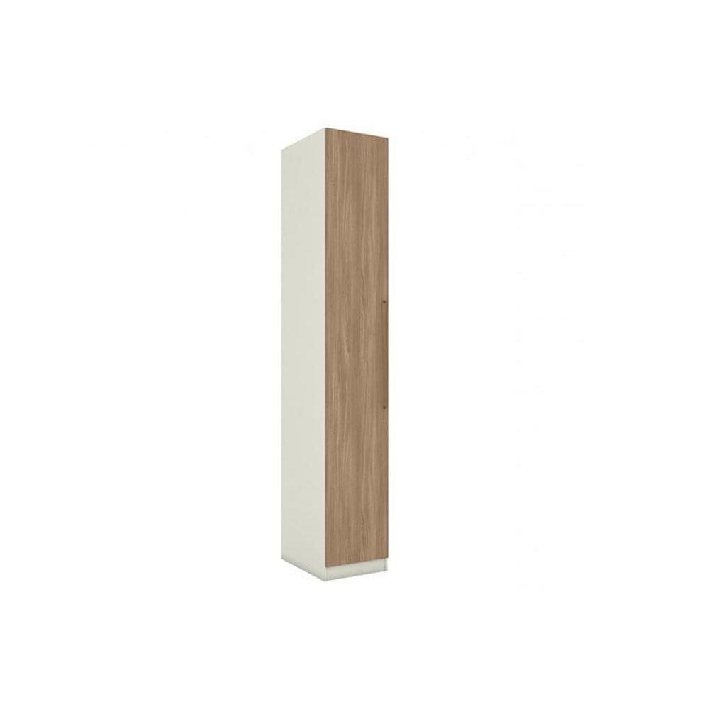 Módulo de Quarto Casal Guarda Roupa c/ 1 Porta MC01 Seletto Areia/Jequitibá - Henn