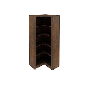 Modulado de Quarto ME4132 de Canto c/ 4 Prateleiras Rústico - Tecno Mobili