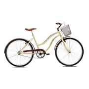 Bicicleta Retro Aro 26 Beach Tridal Bike - Bege