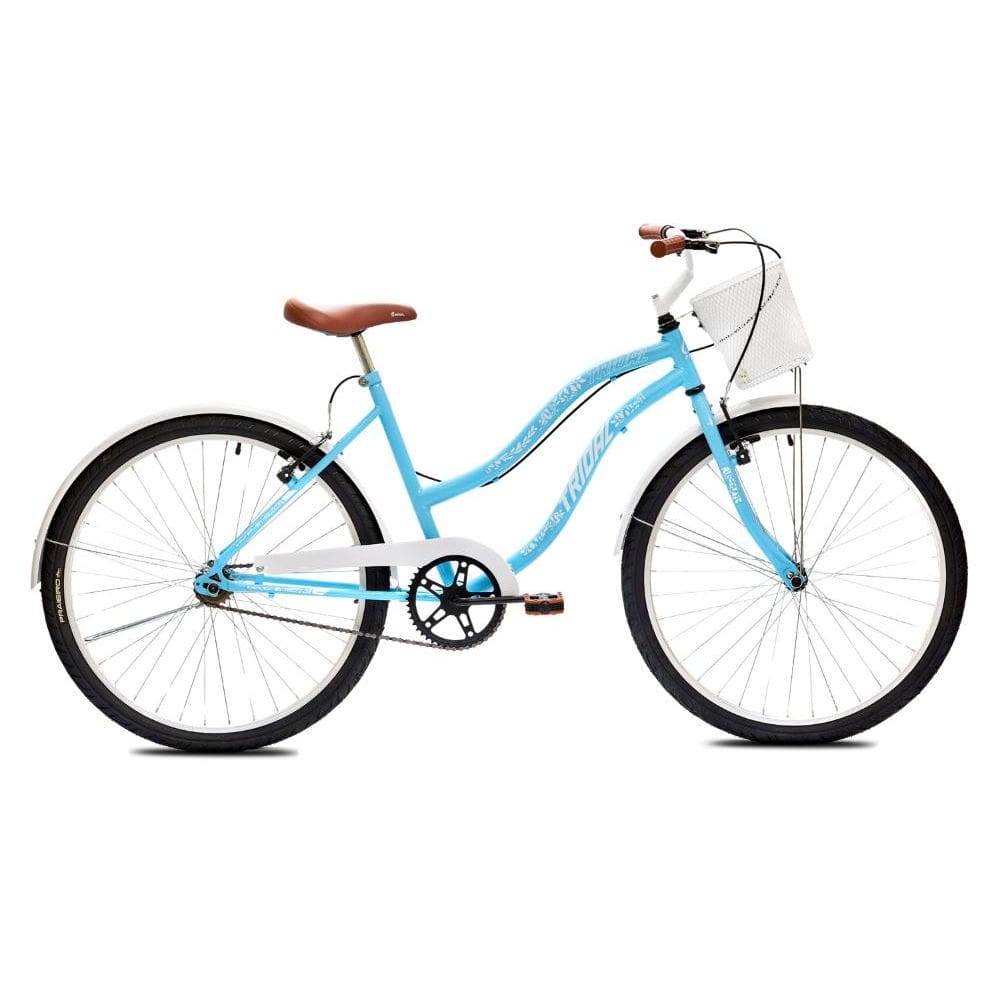 Bicicleta Retro Aro 26 Beach Tridal Bike - Azul Céu