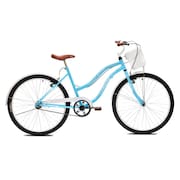 Bicicleta Retro Aro 26 Beach Tridal Bike - Azul Céu