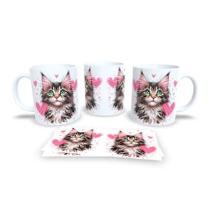 Caneca Cerâmica Personalizada Gato / Gatinho Maine Coon - Modelo 785283
