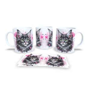 Caneca Cerâmica Personalizada Gato / Gatinho Maine Coon - Modelo 785284