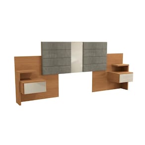 Painel Cama Box Madeirado Cor Canela Casal/Queen G290 2Gavs Canela - Kappesberg