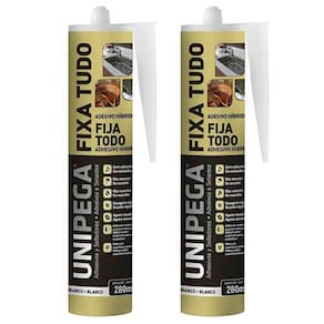 Kit 2 Silicone Adesivo Cola Fixa Tudo 400g - Unipega