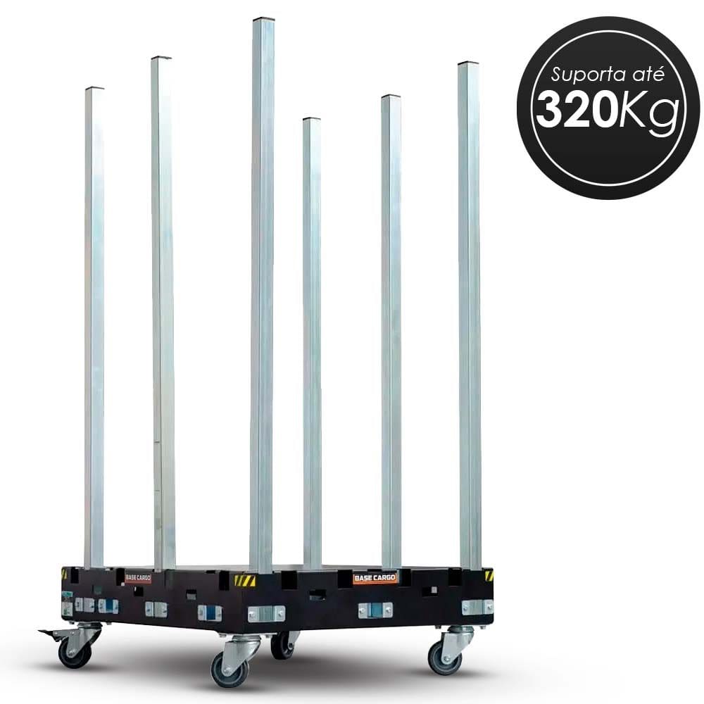 Base Cargo Carrinho Transportador Multi Leve K3 Até 320Kg