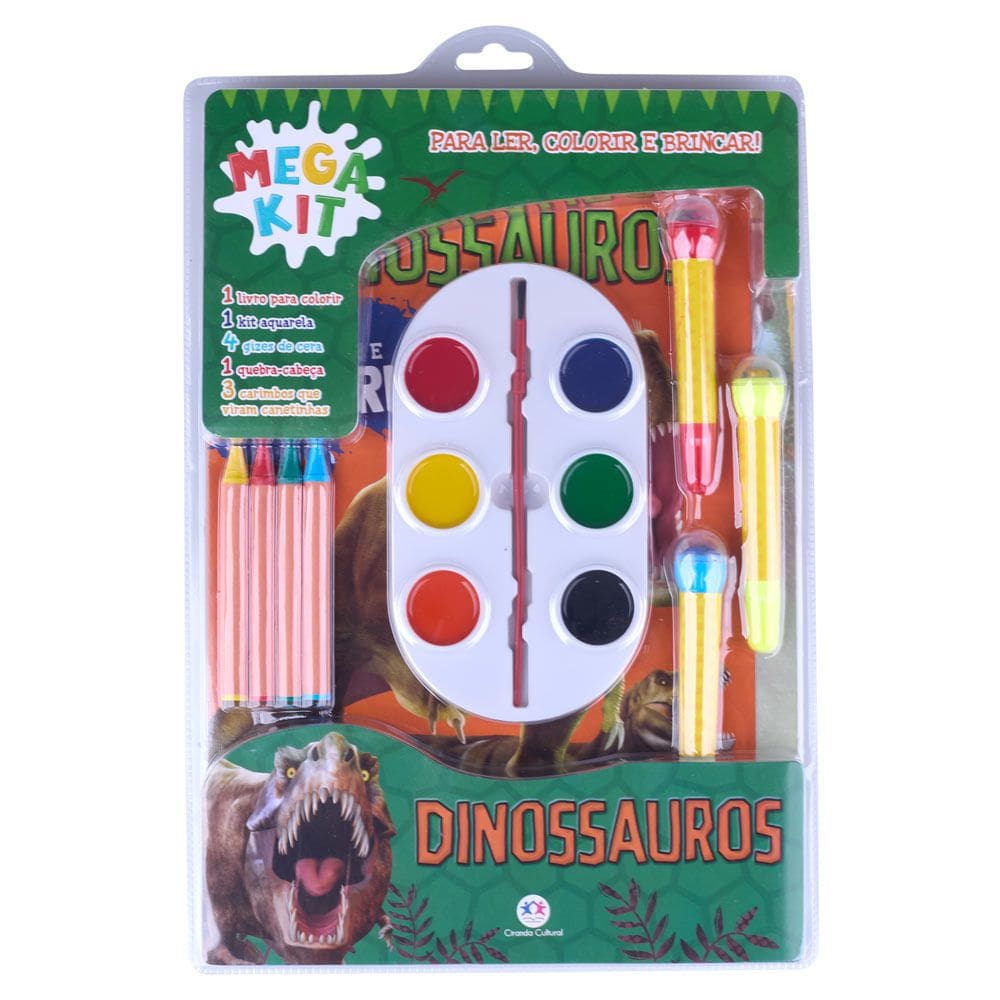 Mega Kit para Colorir Dinossauros Ciranda Cultural