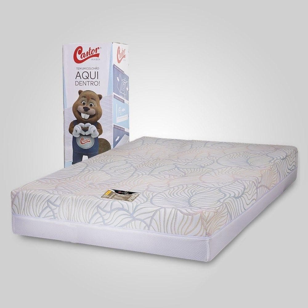Colchão Castor King na Caixa Vitagel Space Double Face D33 193x203x24cm