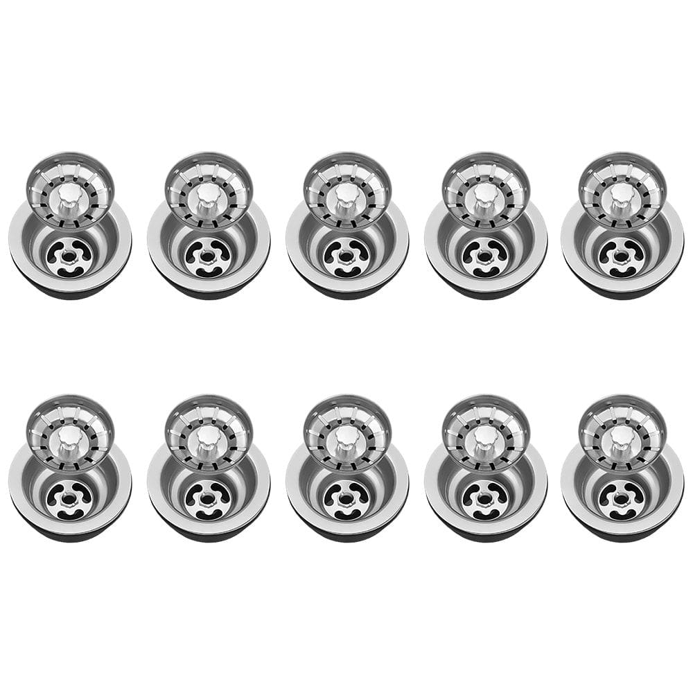 Válvula para Pia Kit 10 Aço Inox 3.1/2 G01 Cromado - Mpozenato