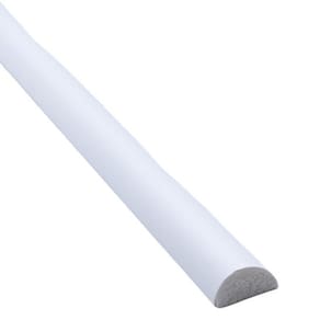Kit com 30 Barras Rodameio de Poliestireno 1,5cm X 8mm Liso 72m Branco