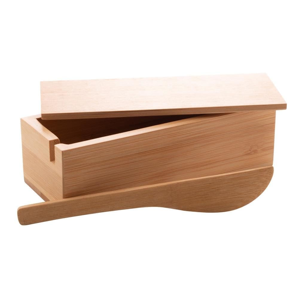 Manteigueira de Bambu com Espátula Verona 18cm - Lyor