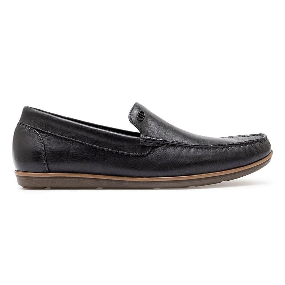 Mocassim de Couro Democrata Masculino Denim Tag 226102