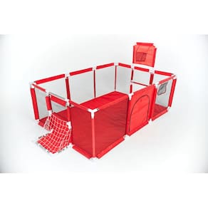 Cercadinho Asafe Confort Premium para Bebê - Vermelho