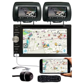 DVD Player 2 Din Tiger Auto + 2 Encosto AV + Câmera Ré