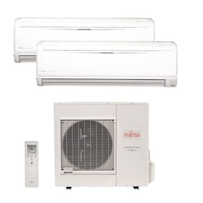 Ar Condicionado Multi Split Inverter Fujitsu 35.000 Btus (1 Evap 18.000 e 1 Evap 24.000) Quente/Frio 220V Monofásico