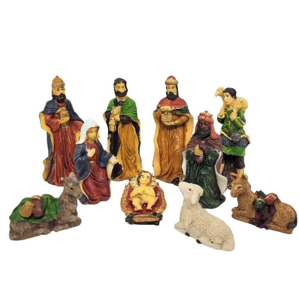 Presépio Natal Resina Prime 10 Peças 12cm - Wincy