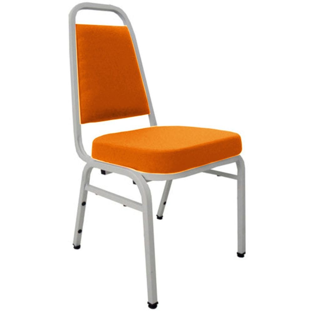 Cadeira Empilhável para Auditórios Linha Hotel Plus Laranja