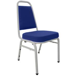 Cadeira Empilhável para Auditórios Linha Hotel Plus Azul