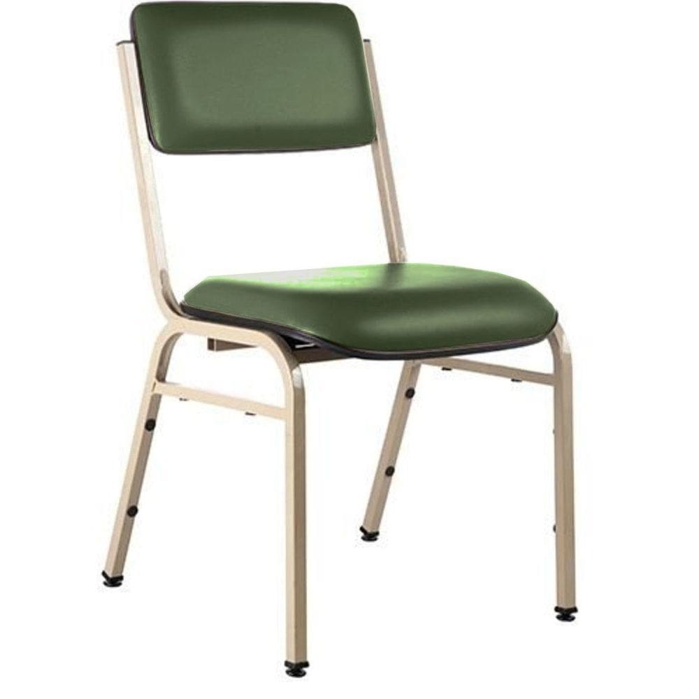 Cadeira Empilhável para Auditórios Linha Hotel Smart Verde