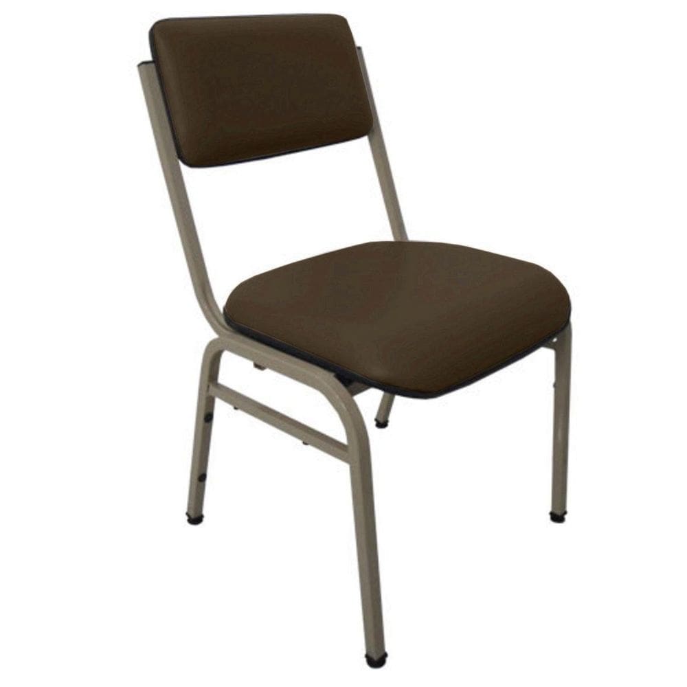Cadeira Empilhável para Auditórios Linha Hotel Smart Marrom