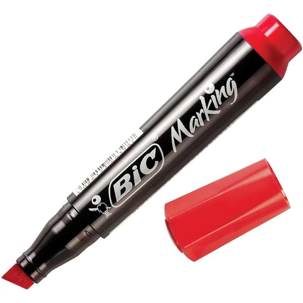 Pincel Marcador Permanente Marking Recarregavel Vermelho 904392 - Bic