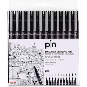Caneta Nanquim Uni Pin Estojo Uniball