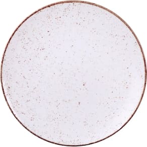 12 Pratos Rasos de Porcelana Tramontina Rústica 28cm Marrom Jogo de Pratos