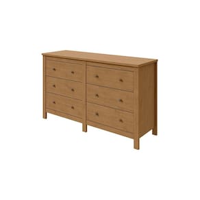 Cômoda 6 Gavetas Maggiore Lopas Amêndoa Clean