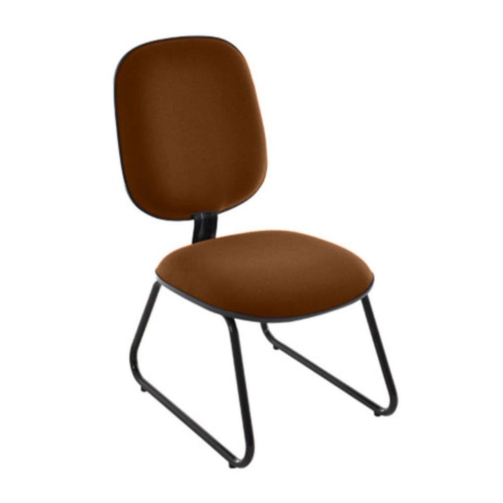 Cadeira Diretor Trapézio para Escritório Linha Uno Marrom
