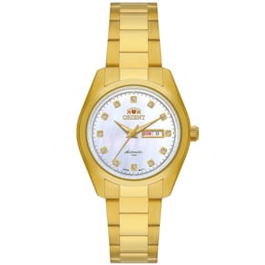 Relógio Orient Feminino Ref: Nh6gg002 B1kx Dourado Automático
