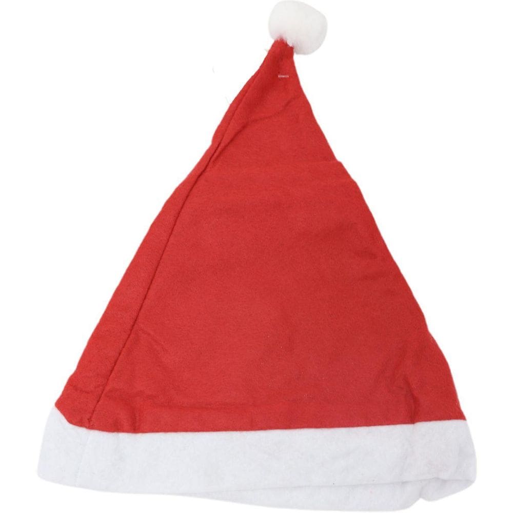 Gorro Natal Papai Noel Em Feltro Liso 29X40cm Unidade