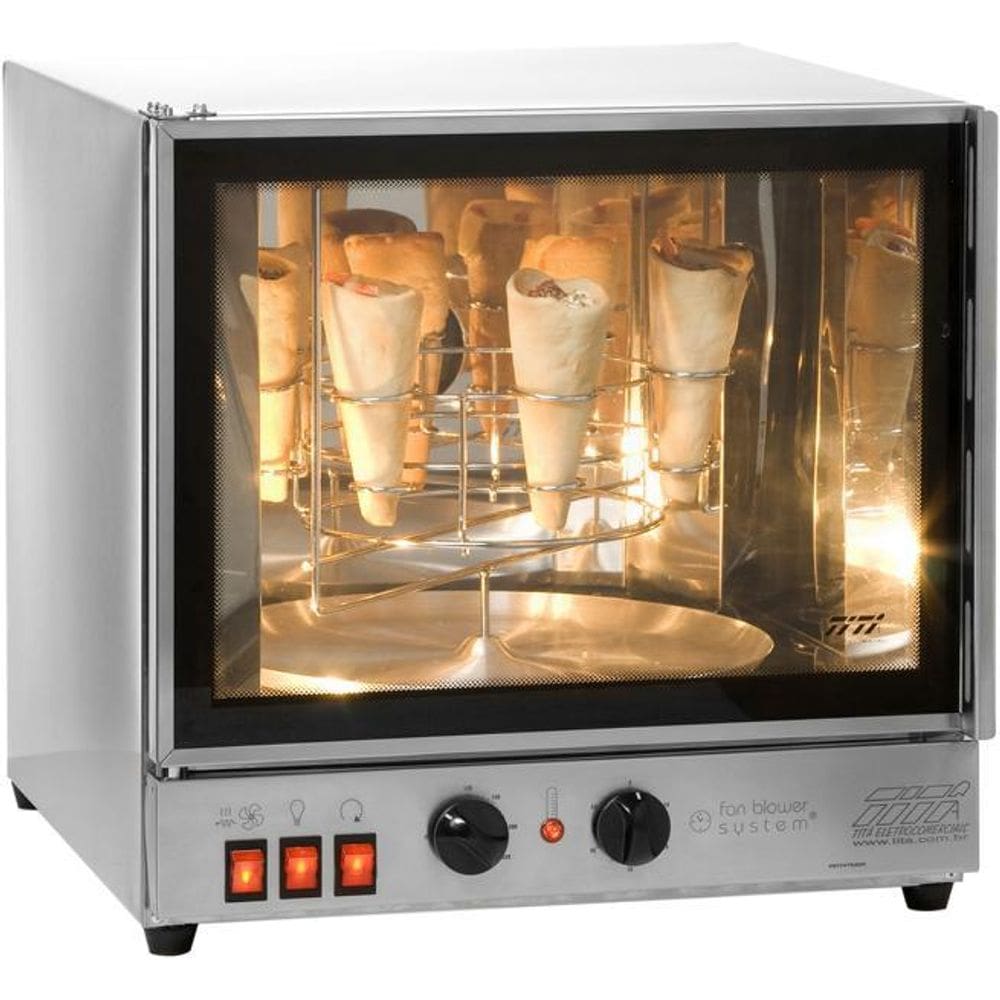 Forno Elétrico Giratório Turbo para 8 Cones de Pizza FGE-CP8 Titã