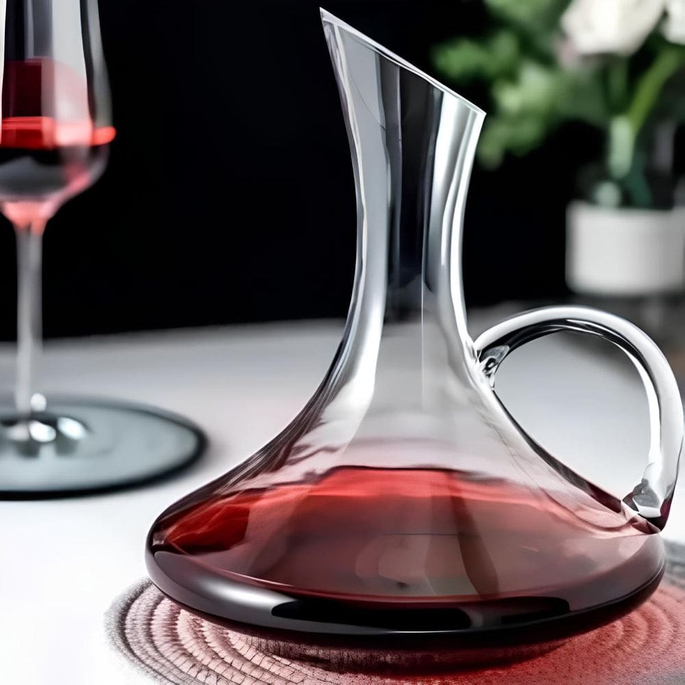 Decanter Para Vinhos De Vidro Com Alça 1.5 Litros Wolff