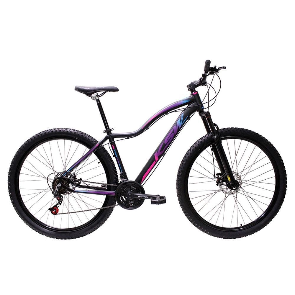 Bicicleta Ksw Aro 29 Feminina Alumínio 21 Marchas F. Disco