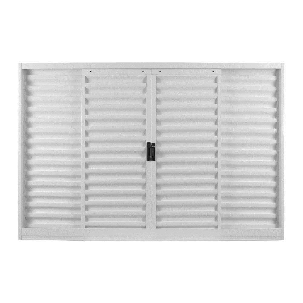 Janela De Aco Veneziana Mgm 4 Folhas 100X150cm Rq70mm Branco