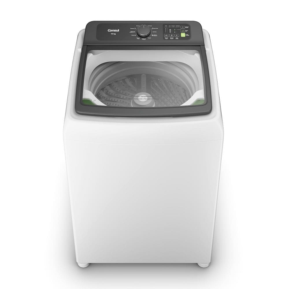 Máquina de Lavar Consul 15Kg com Modo Eco Branca CWN15ABANA – 127 Volts