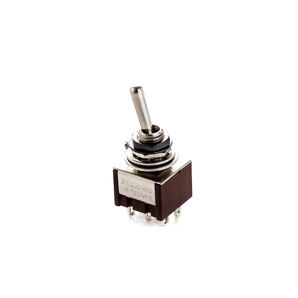 Chave Seletora Mini 2 Posições Toogle Preta Spirit M205-BK [F035]
