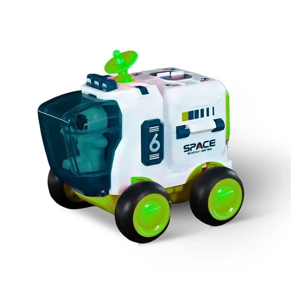 Brinquedo Carro Espacial Infantil Com Astronauta - Verde