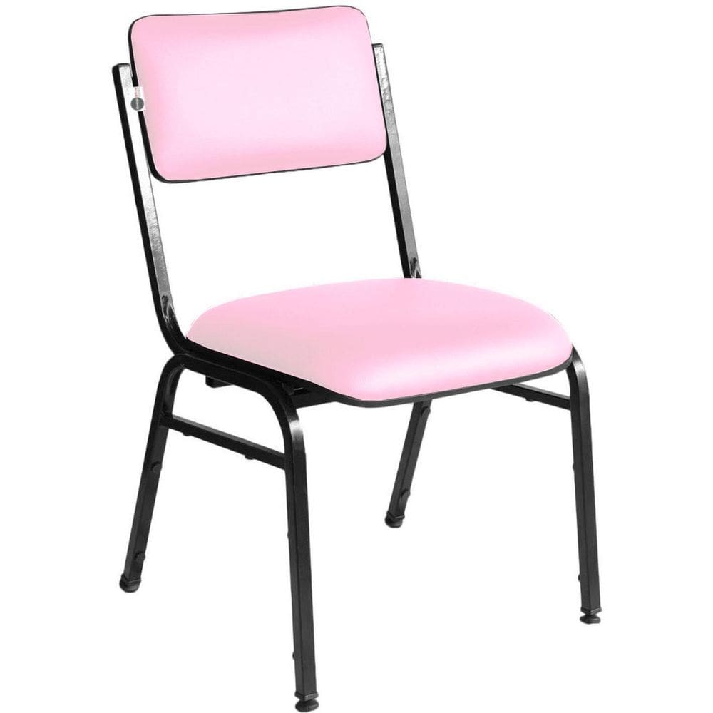 Cadeira Empilhável para Auditórios Linha Hotel Smart Rosa