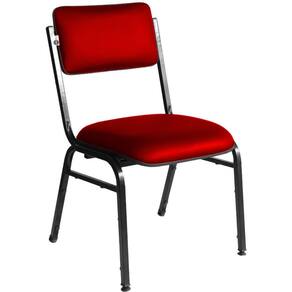 Cadeira Empilhável para Auditórios Linha Hotel Smart Vermelho