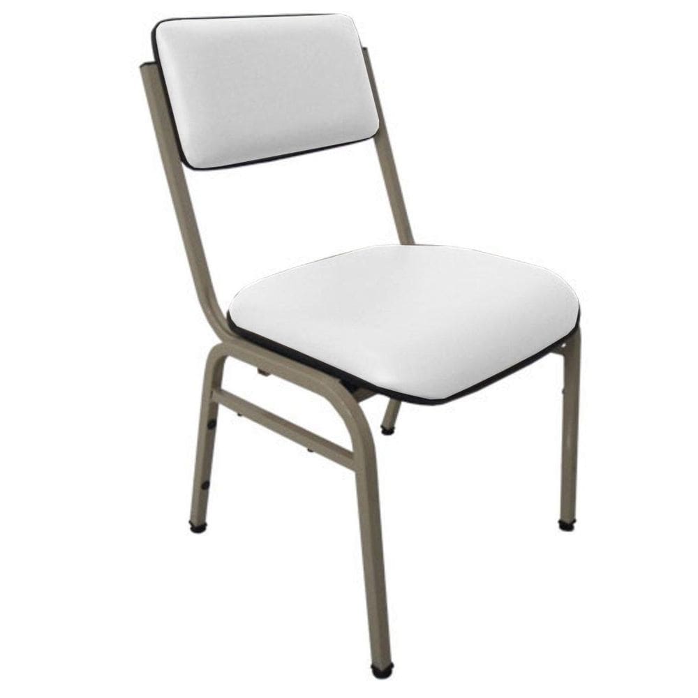 Cadeira Empilhável para Auditórios Linha Hotel Smart Branco