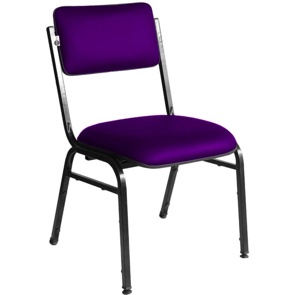 Cadeira Empilhável para Auditórios Linha Hotel Smart Roxo